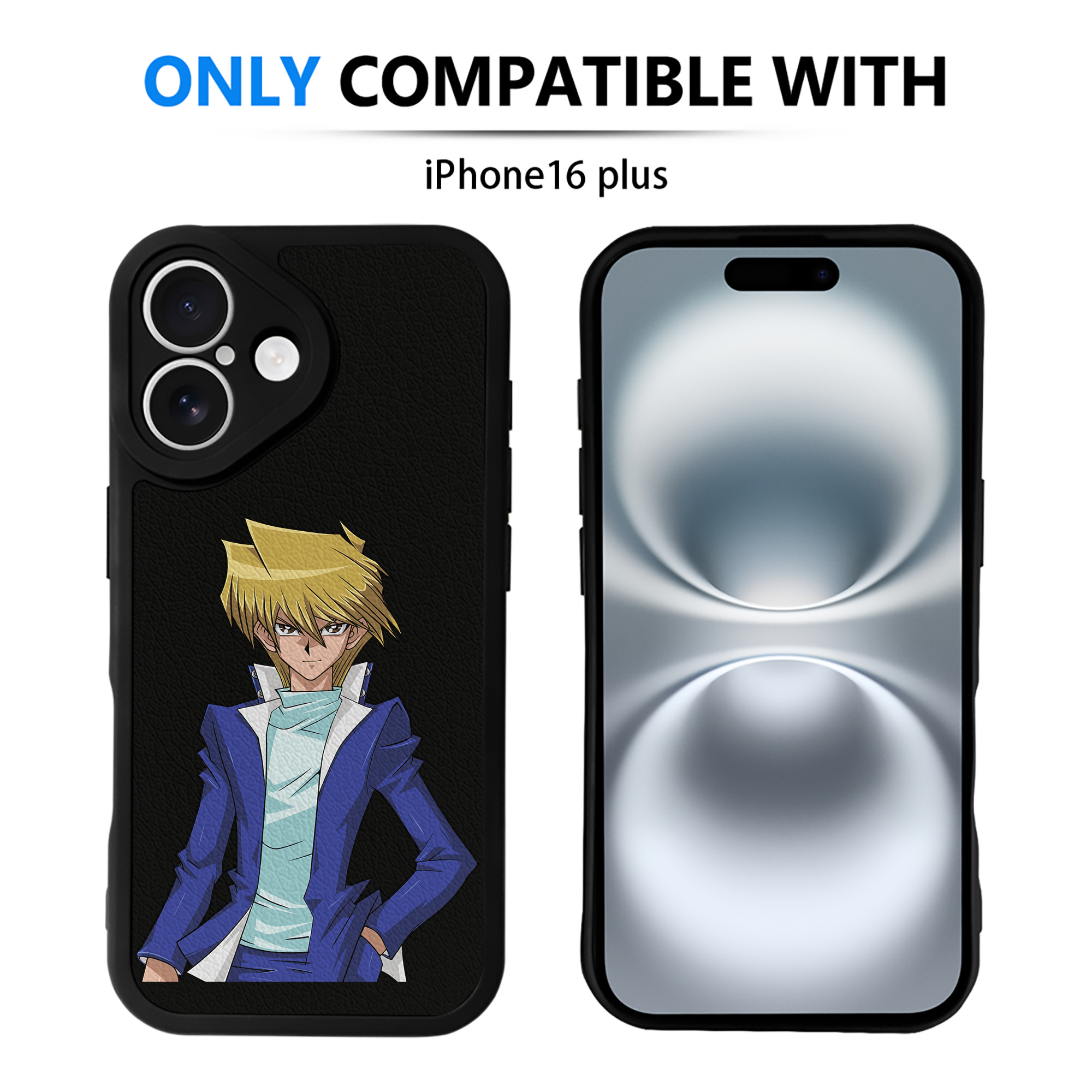遊☆戯☆王 Yu-Gi-Oh! 【iPhone 16シリーズ対応】シリコンスマホケース（レザー調） 材質：シリコン